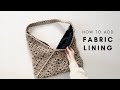 How to add a fabric lining to your crochet bag | tutorial