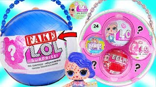 LOL Surprise Doll visit Giant fake Big Surprise ball Unicorn for Lil Sisters Chickenpox - Toy Video