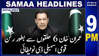 Samaa News Headlines 9PM | SAMAA TV | 24th February 2023