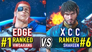 T8 🔥 EDGE (#1 Ranked Hwoarang) vs X C C (#6 Ranked Shaheen) 🔥 Tekken 8 High Level Gameplay