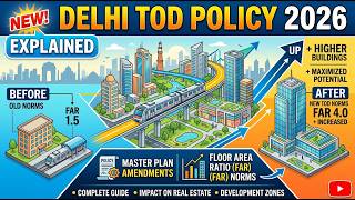 Delhi TOD Policy 2026 Explained: New Master Plan Amendments & Floor Area Ratio (FAR) Norms