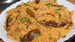 கத்திரிக்காய் சாதம் | Kathirikai Sadam Recipe In tamil | Brinjal Rice in Tamil | Quick Variety Rice