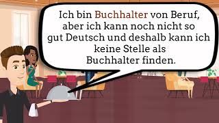 Deutsch lernen A1 - Lektion 9 - Dialoge | über Arbeit sprechen | wer arbeitet wo |