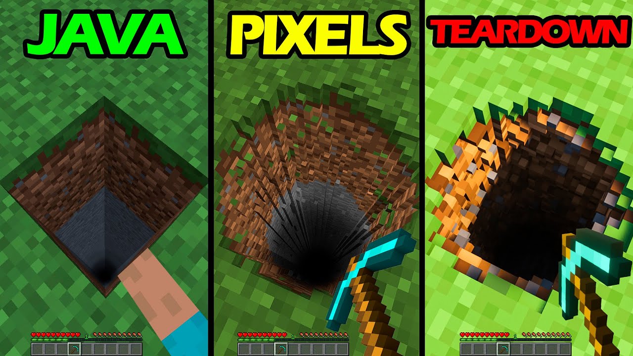 Java Vs Pixels Vs Teardown Youtube