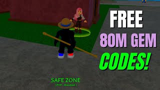 Free 80M GEM!!! King Legacy Roblox