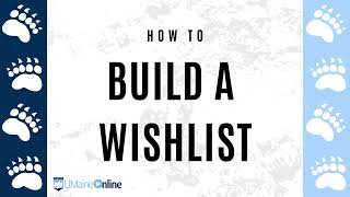 How to Build a Wishlist