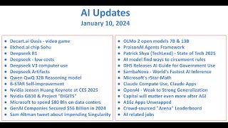 Have you heard these exciting AI news? - January 10, 2025 AI Updates Weekly