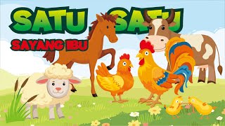 🔴SATU SATU AKU SAYANG IBU | POK AME AME | Lagu Anak Anak Lucu Menggemaskan | CICAK | AYAM | BALON