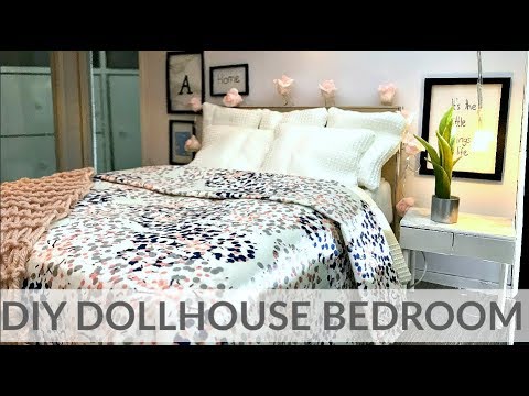 Doll craft: DIY BEDROOM (bed/nightstand/ decor...) Doll craft: DIY BEDROOM (bed/nightstand/ decor...)