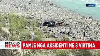 TRAGJIKE! Pamjet live pas aksidentit me 8 viktima në Këlcyrë…