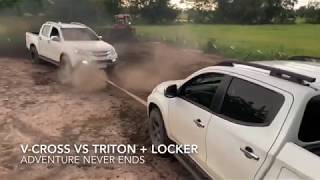 Triton 2015 VS V-Cross 2014 ชักเยอ EP.2 วัดกันไปเลย Isuzu \u0026 Mitsubishi Adventure Never Ens