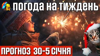 🎄 Антициклон на Новий Рік. Погода на тиждень 30-5 січня. Погода від Погодніка.