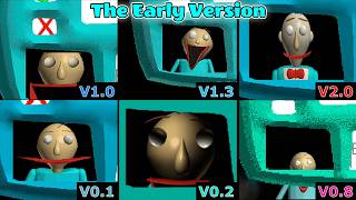Baldi's Basics The Early Version – V0.1, V0.2, V0.8, V1.0, V1.3 [Comparison]