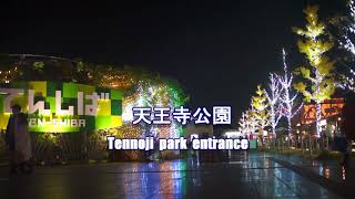 天王寺のイルミネーション　2018　Illumination of Tennoji Osaka.