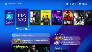 PlayStation 5 Boot Screen and User Interface Concept
