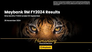 Maybank’s Net Profit for 9M FY2024 Rose 8.5% YoY to RM7.56 billion