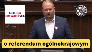 Witold Zembaczyński - o referendum ogólnokrajowym