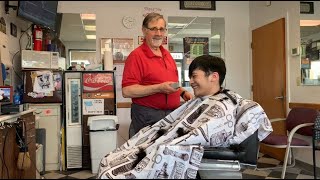 It's Hizami's Turn @ Antonio's Italian Authentic Barber Shop | Cutting Our Hair Old-Fashioned Style