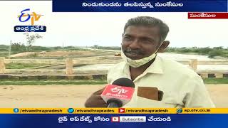 Farmers Express Happy | for Sunkesula Dam Filled Up | as Heavy Rains | at Kurnool Dist