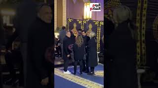 تامر مرسى وأحمد فؤاد سليم وطارق علام وعمرو سعد يؤدون واجب العزاء فى شقيق النجم مصطفى شعبان