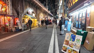 Shinbashi Walking Tokyo Japan 4K HDR