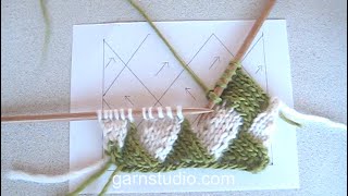 How to knit entrelac on straight needles