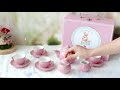 Porcelain Tea Party Set for Little Girls by Jewelkeeper