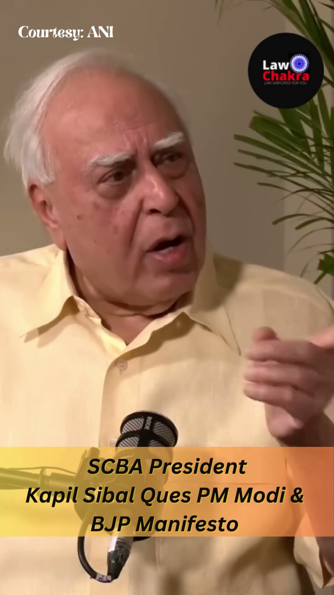 SCBA President Kapil Sibal Ques PM Modi & BJP Manifesto #lawchakra ...