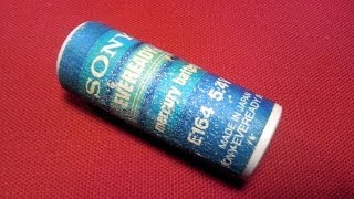 水銀電池 ソニー E164型 5.4V レトロ乾電池 1970's SONY EVEREADY MERCURY BATTERY