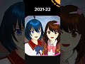 sakura school simulator icons from 2018 2024😨 sakuraschoolsimulator shorts