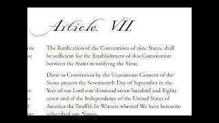 Article VII of the U.S. Constitution