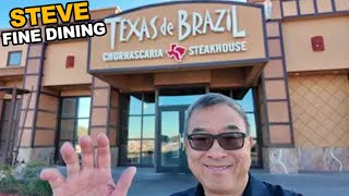 Steve Fine Dining At The Texas De Brazil Restaurant