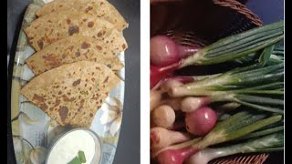 RE:27 Spring Onion Paratha,कांद्याच्या पातीचा पराठा,एकदा बनवून खाल तर चव विसरणार नाही,#marathirecipe