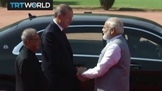 Erdogan in India to talk trade, Kashmir & regional security
