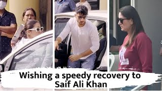 Saif Ali Khan attacked, family and friends rush to visit him in hospital