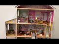 kidkraft majestic mansion wooden dollhouse with 34 piece accessories working elevator and garage