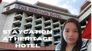 THE HERITAGE HOTEL / ROOM \u0026 AMENITIES / FREE SHUTTLE BUS RIDE MOA ↔ HOTEL #staycation #chillax