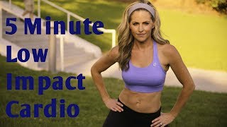 5 Minute Low Impact Cardio Workout for Fat Burning