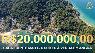 Casa PÉ NA AREIA c/ HELIPONTO disponível para venda em ANGRA DOS REIS - RJ