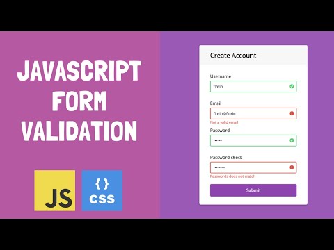 JavaScript client-side form validation