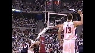 Rookie Mehmet Okur Ignites Pistons Off the Bench (Two 3's, Tip-Dunk vs. Nets)