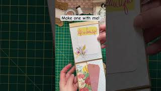 Tutorial A One Page Folio / Card #scrapbooking #snailmail #journalephemera #junkjournalmaker