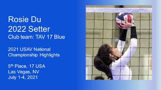 Rosie Du 2021 USAV National Championship Highlights