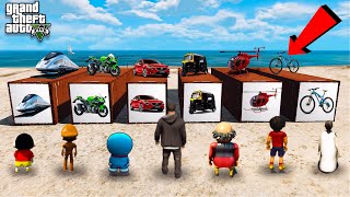 Shinchan Franklin Nobita Got Containers Gifts GTA V - Shinchan NObita Containers  Gifts GTAV