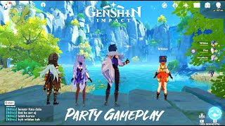KAUM BINTANG 4 - Party GAMEPLAY !!! GENSHIN IMPACT INDONESIA