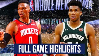 MILWAUKEE BUCKS vs HOUSTON ROCKETS - FULL GAME HIGHLIGHTS | 2019-20 NBA Season