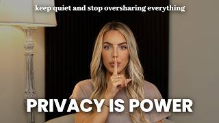 how to stop oversharing + telling people EVERYTHING