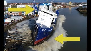 4Kᵁᴴᴰ | Spectacular Big Ship Launch Compilation | 10 Awesome Ship Launches