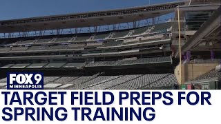 Twins home opener preparations underway at Target Field