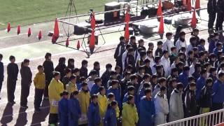 第６回千葉県中学校新人駅伝大会　柏の葉　開会式　選手宣誓　白山中　野島悠太選手